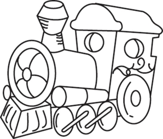 Train 03 - Coloriages véhicule - Coloriages - 10doigts.fr
